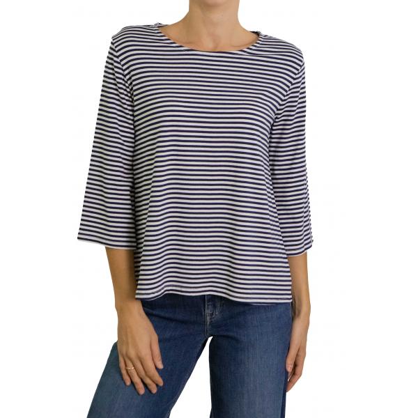 Maglia a righe con manica 3/4